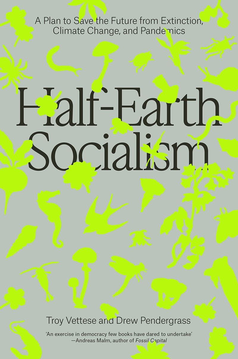Cover of the Half-Earth Socialism Book, published by Verso